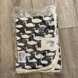 NWT kickee stone geese swaddle